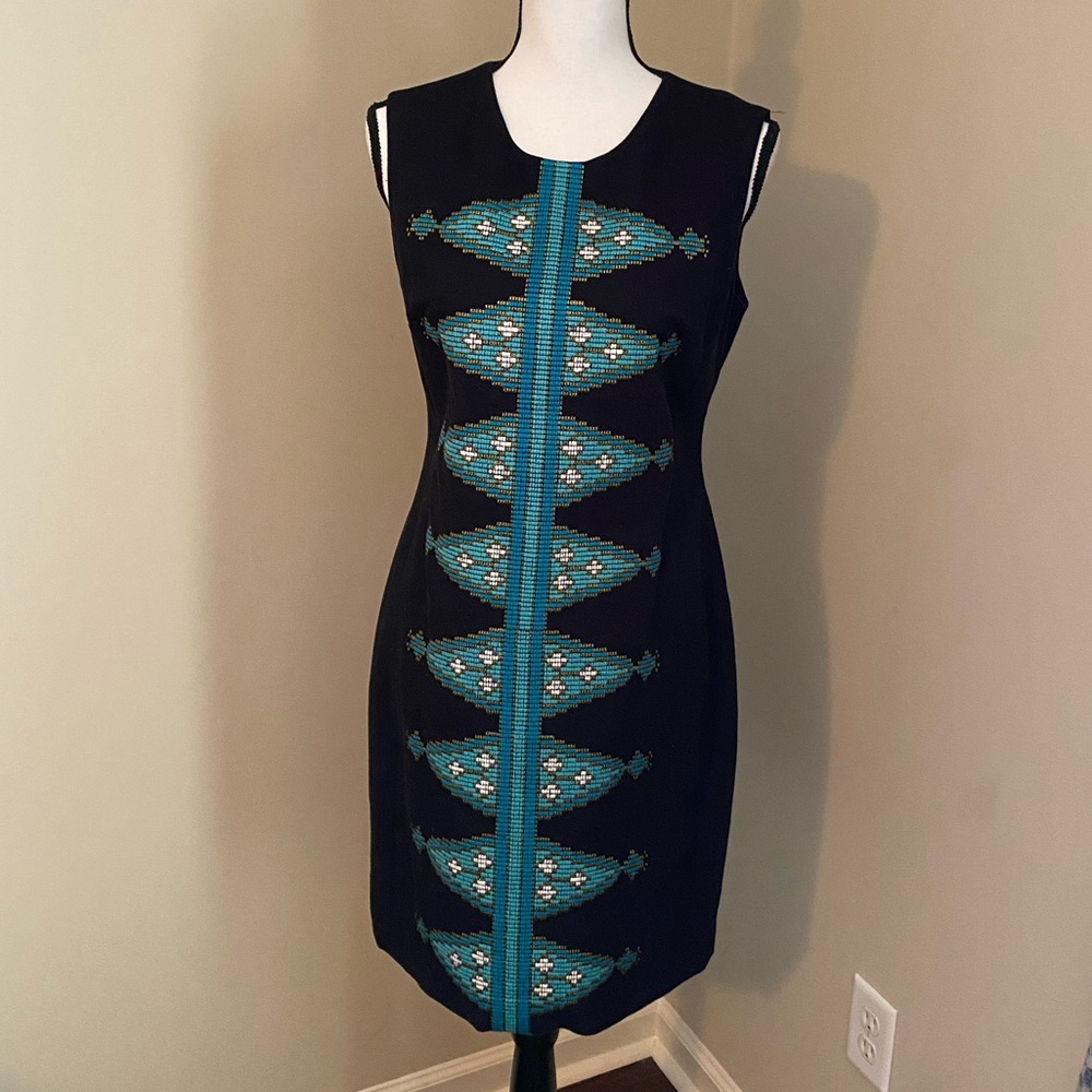 Beautiful Anthropologie Embroidered Shift Dress